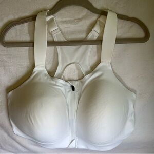 Calia Women's White Zip-Front Sports Bra